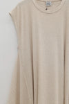 BASERANGE sleeveless dress DRSHS-RIB-SP24 undyed